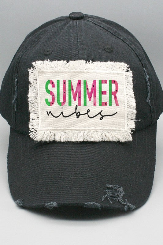 Summer Apparel Summer Vibes Patch Hat Cali Boutique