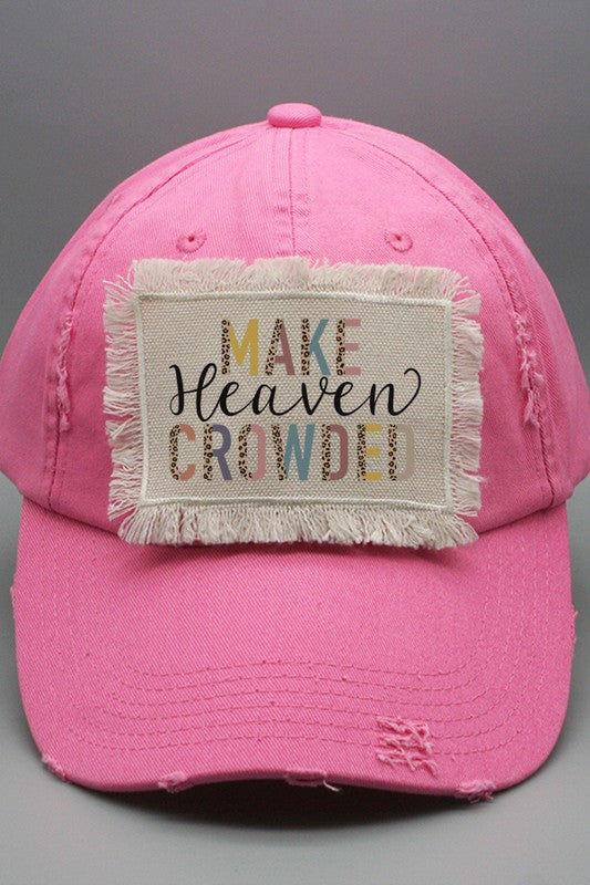 Religious Gifts Make Heaven Crowded Patch Hat Cali Boutique