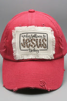 Religious Only Talking to Jesus Leopard Patch Hat Cali Boutique