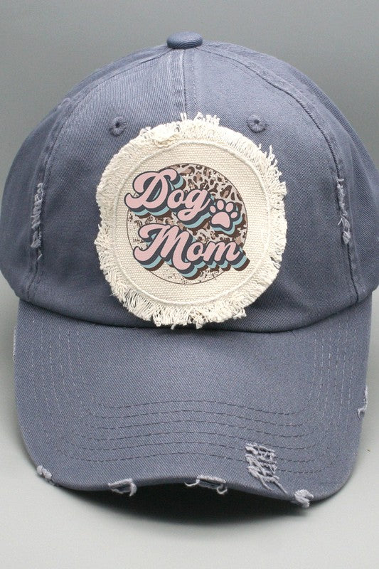 Pet Gifts Pink Dog Mom Circle Patch Hat Cali Boutique