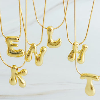 Balloon Letter Initial Necklace Ellison and Young