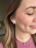 Bow Studs - Pink Spiffy & Splendid