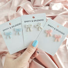 Bow Studs - Pink Spiffy & Splendid