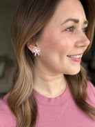 Bow Studs - Pink Spiffy & Splendid