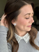 Bow Studs - White Spiffy & Splendid