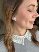 Bow Studs - White Spiffy & Splendid