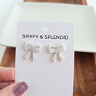 Bow Studs - White Spiffy & Splendid