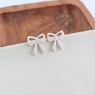 Bow Studs - White Spiffy & Splendid