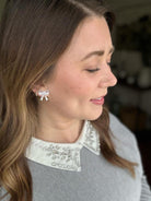 Bow Studs - White Spiffy & Splendid