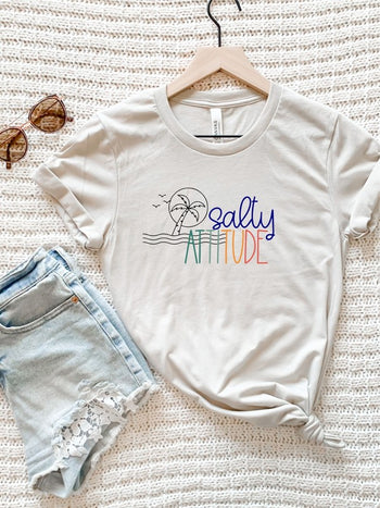 Salty Attitude Graphic Tee Ocean and 7th