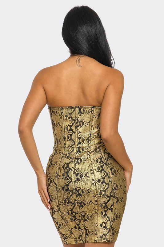 Serpentine Glamour Bodycon Dress Athina