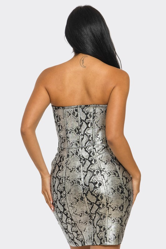 Serpentine Glamour Bodycon Dress Athina