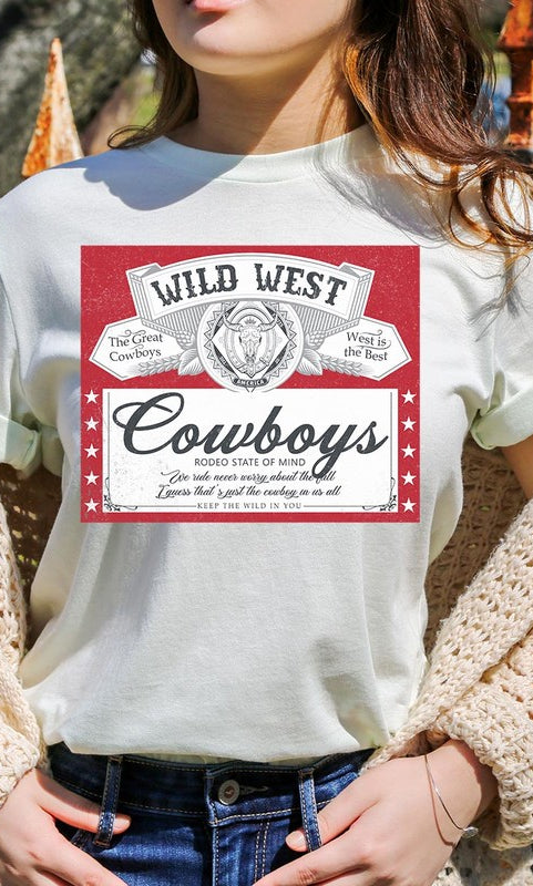 Wild West Cowboys Graphic T Shirts Color Bear