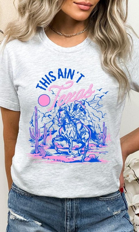 This Aint Texas Cowgirl Boots Graphic T Shirts Color Bear