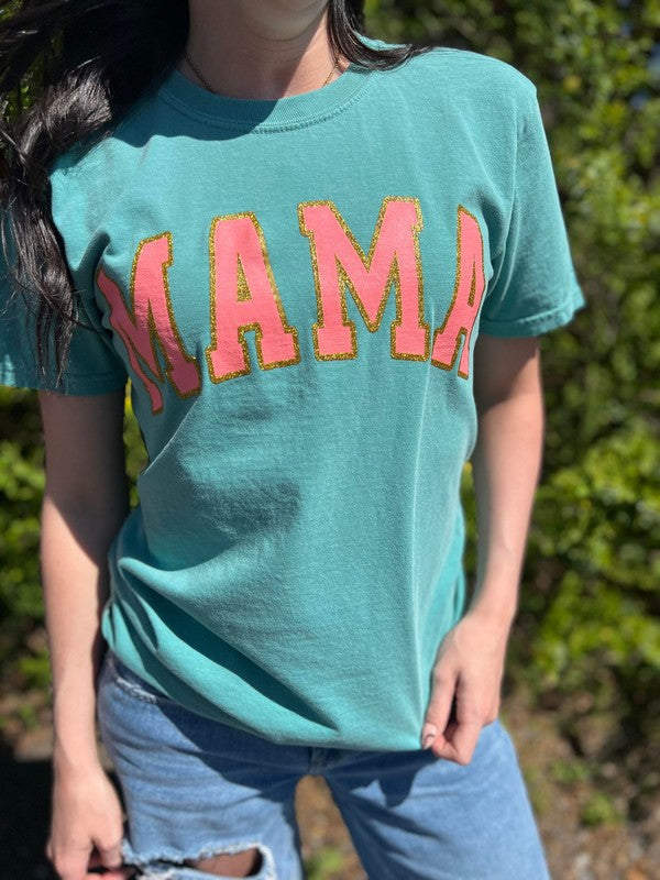 Mama Arched Sparkle Tee Ask Apparel