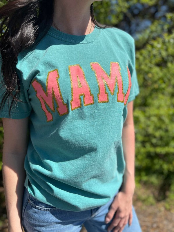 Mama Arched Sparkle Tee Ask Apparel