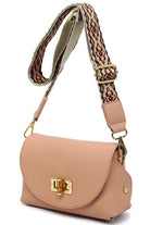 Bamboo Twist Lock Flap Crossbody Bag Fashion World