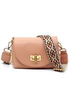 Bamboo Twist Lock Flap Crossbody Bag Fashion World