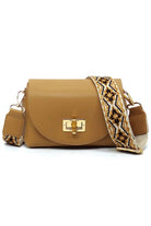 Bamboo Twist Lock Flap Crossbody Bag Fashion World