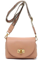 Bamboo Twist Lock Flap Crossbody Bag Fashion World