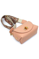 Bamboo Twist Lock Flap Crossbody Bag Fashion World