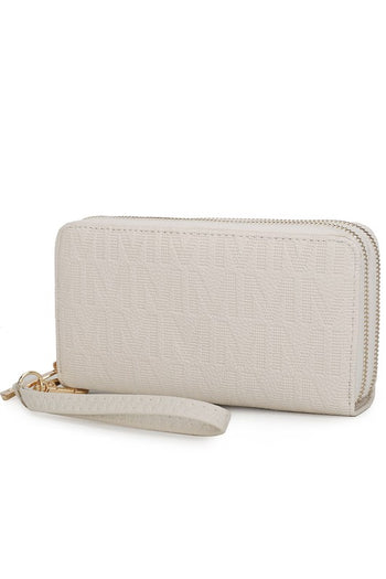 MKF Lisbette Embossed M Signature Wallet by Mia K MKF Collection by Mia K