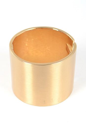 Satin Finished Iconic Statement Hinge Bangle LA Jewelry Plaza