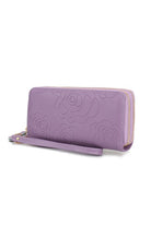 MKF Ellie Genuine Leather Flower Wallet by Mia K MKF Collection by Mia K