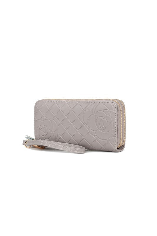 MKF Honey Genuine Leather Embossed Wallet by Mia K MKF Collection by Mia K