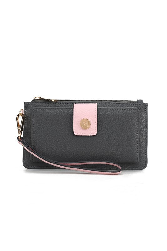 MKF Olympe Vegan Leather Wristlet Wallet by Mia K MKF Collection by Mia K