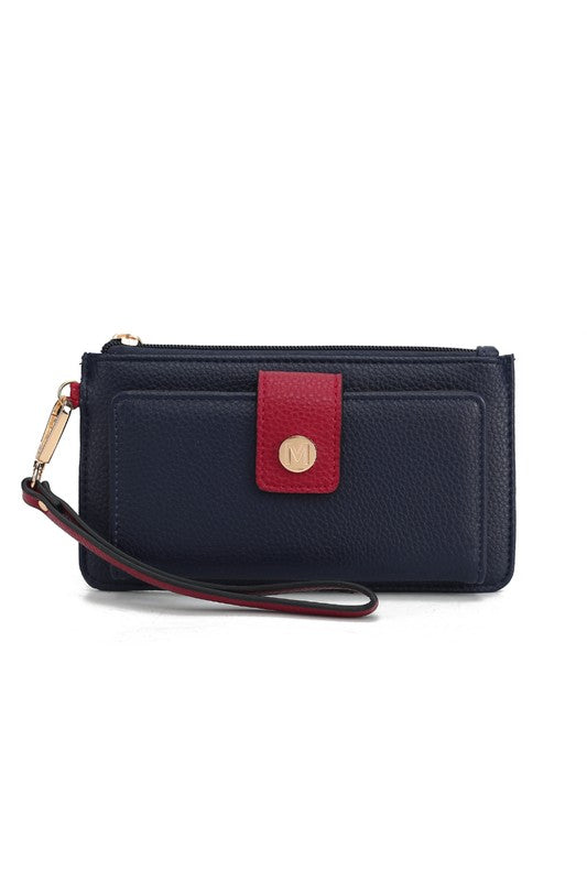 MKF Olympe Vegan Leather Wristlet Wallet by Mia K MKF Collection by Mia K