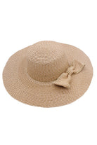 SCATTERED SEQUIN BOW STRAW HAT Bella Chic