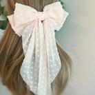 Dreamy Dotty Sheer Bow Hair Clip Ellison and Young