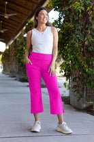 The Larissa High Waisted PINK Gaucho Pants Julia Rose