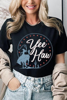 Yee Haw Cowgirl Graphic T Shirts Color Bear