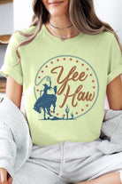 Yee Haw Cowgirl Graphic T Shirts Color Bear