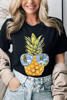 Summer Pineapple Graphic T Shirts Color Bear