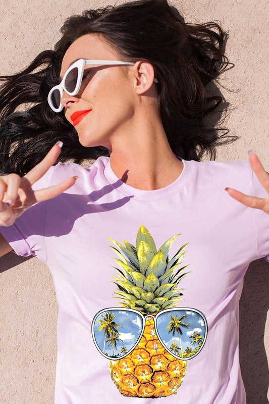 Summer Pineapple Graphic T Shirts Color Bear