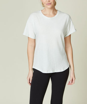 COTTON JERSEY SHORT SLV TEE Fabina