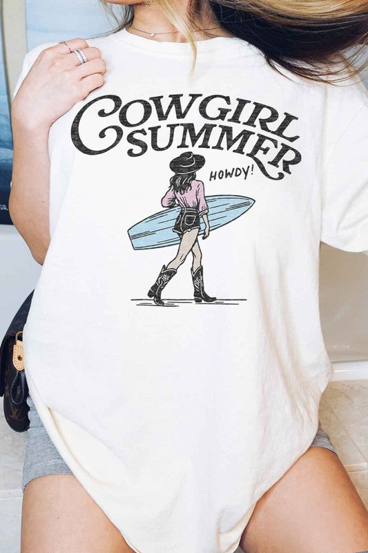 COWGIRL SUMMER WESTERN GRAPHIC TEE ROSEMEAD LOS ANGELES CO