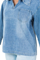 WOMEN FASHION DENIM TOP By Claude