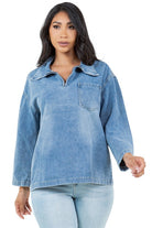 WOMEN FASHION DENIM TOP By Claude