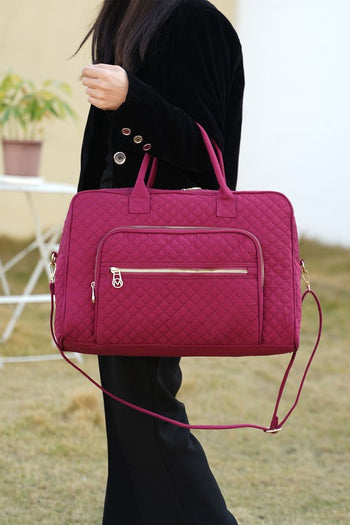 MKF Collection Jayla Solid Quilted Duffle Bag MKF Collection by Mia K