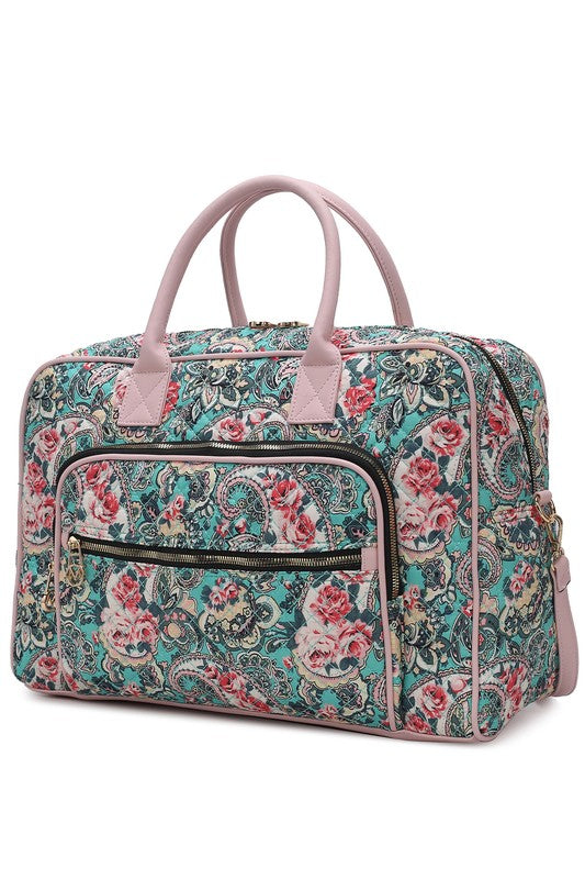 MKF Collection Jayla Botanical Pattern Duffle Bag MKF Collection by Mia K