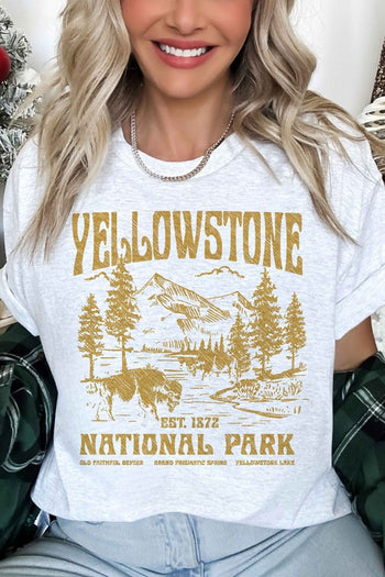 YELLOWSTONE NATIONAL PARK OVERSIZED GRAPHIC TEE ALPHIA