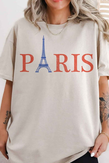 PARIS OVERSIZED GRAPHIC TEE ALPHIA