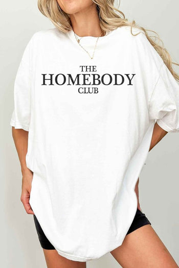 THE HOMEBODY CLUB GRAPHIC TEE ALPHIA