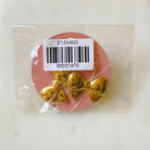 Puffy Golden Bow Stud Earrings Ellison and Young