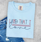 Land That I Love Comfort Color Tee Ocean and 7th