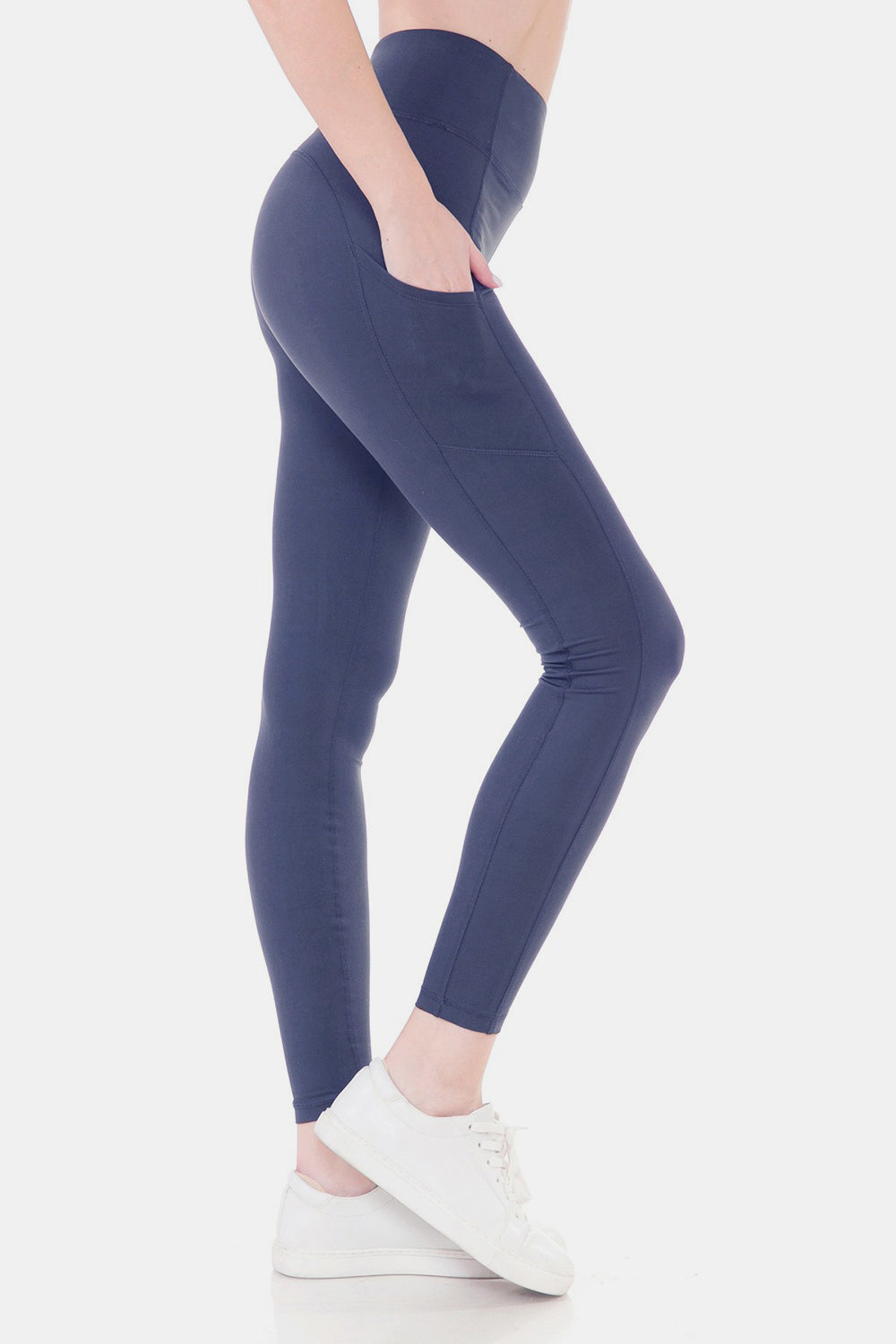 Leggings Depot High Waist Wide Waistband Leggings Trendsi